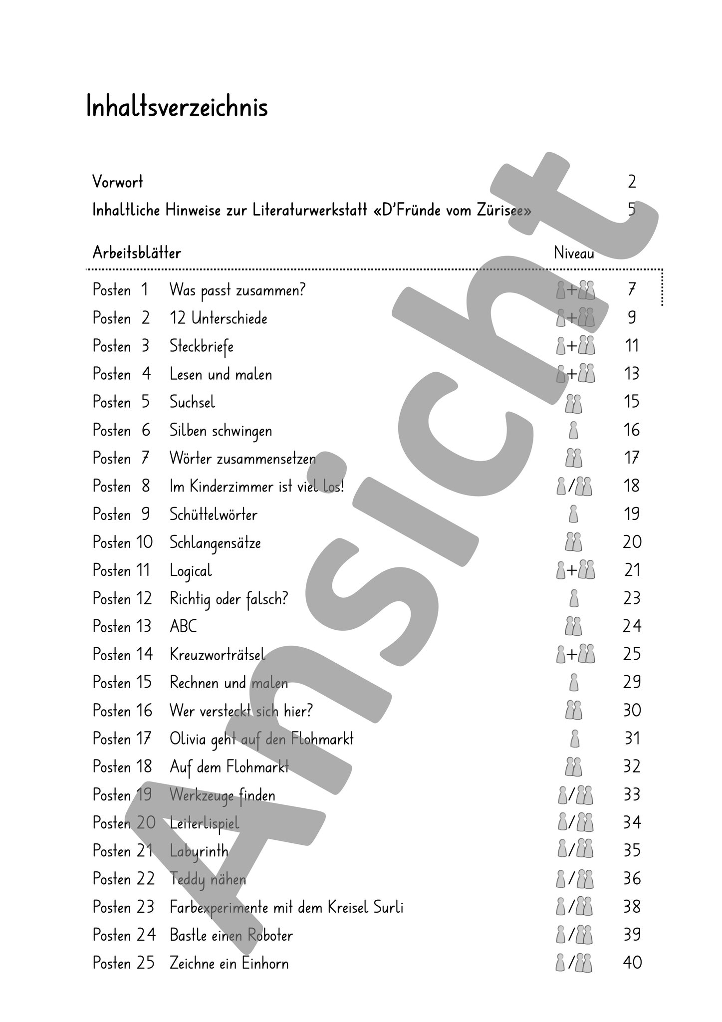 Literaturprojekt Arbeitsblatt 2