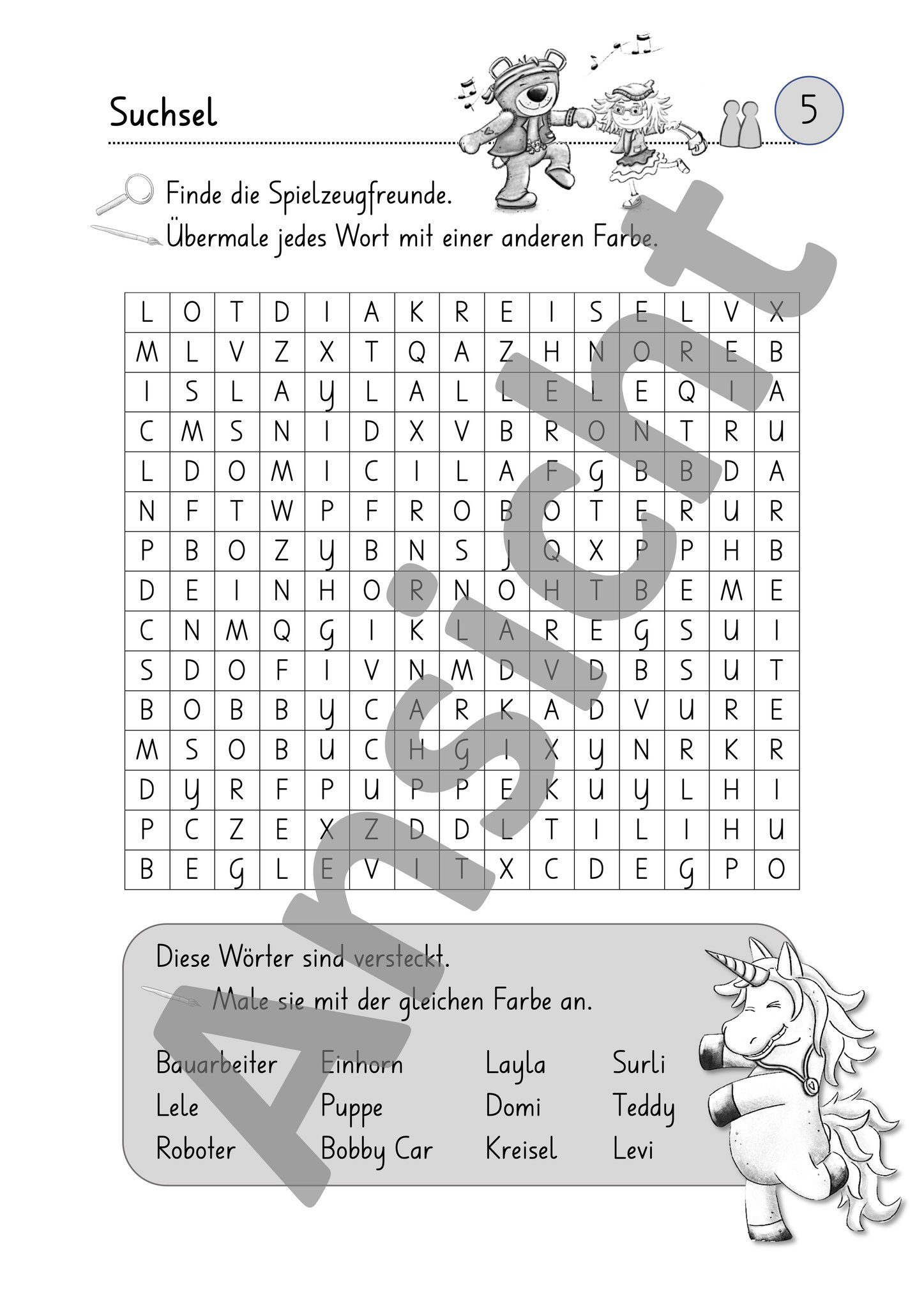 Literaturprojekt Arbeitsblatt 3