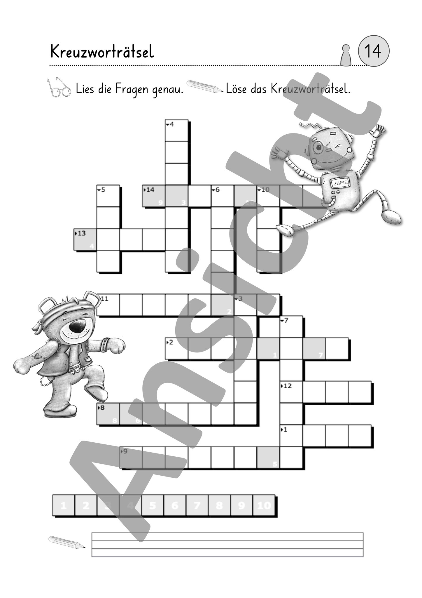 Literaturprojekt Arbeitsblatt 6